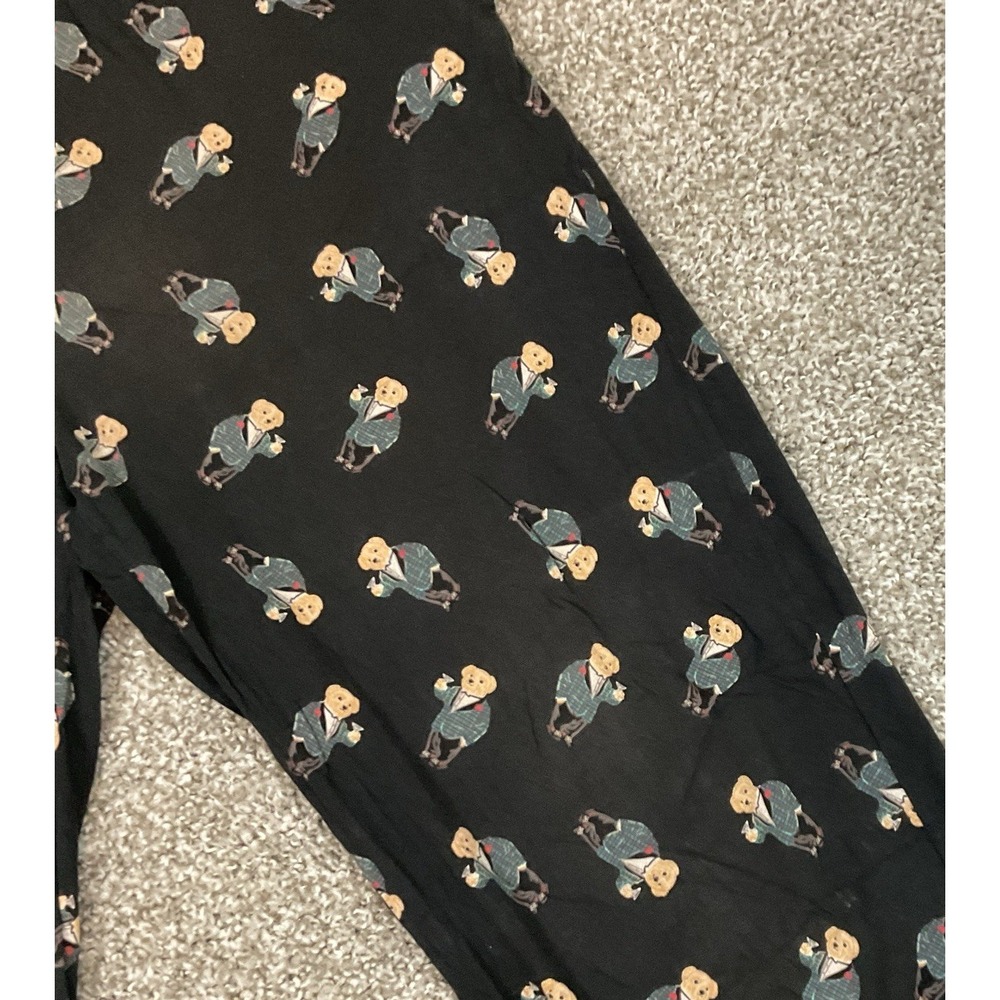 Lot of 2 Med Polo Ralph Lauren Polo Bear Sleep Lounge Pants Martini Polo Bear - Picture 14 of 16